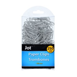 Pack 250 clips 28mm color aluminio
