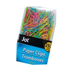 Pack 250 clips 28mm multicolor
