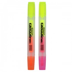 Resaltador doble punta Amarillo, Naranja, Rosado 2 - Pack