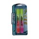 Resaltador doble punta Amarillo, Naranja, Rosado 2 - Pack