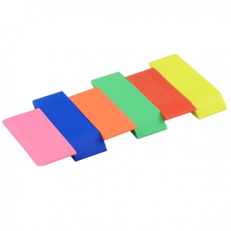 Gomas de borrar multicolor 6 - Pack