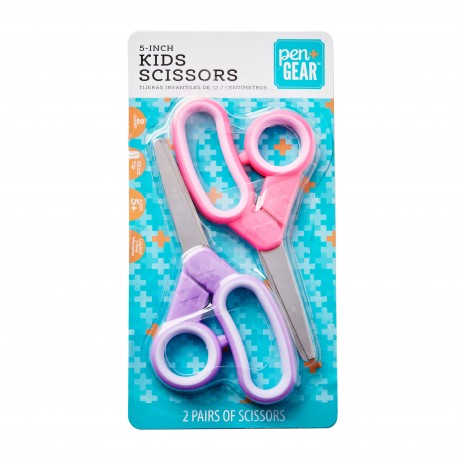Tijeras Blunt para niños Rosada y Morada 2-Pack