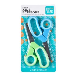 Tijeras Blunt para niños Verde y Azul 2-Pack