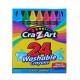 Crayones de cera lavables Cra-Z-Art 24- Pack