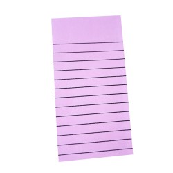 Notas adhesivas 125 hojas con rayas rosado