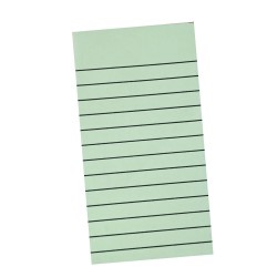 Notas adhesivas 125 hojas con rayas verde