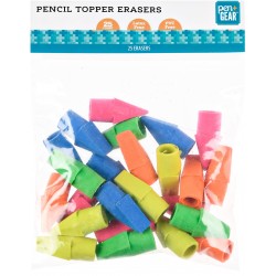 Gomas de borrar para lapices 5 colores 25- Pack