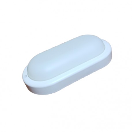 Vapoleta LED ovalada blanca 12w
