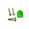 Tornillos con ramplug cabeza plana 6mm (50 und)