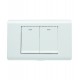 Interruptor doble 3 way para empotrar Blanco ELITE