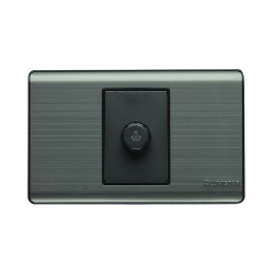 Dimmer sencillo para empotrar Plata