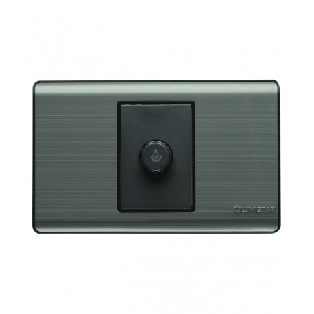 Dimmer sencillo para empotrar Plata