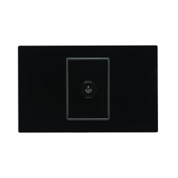 Dimmer sencillo para empotrar Negro