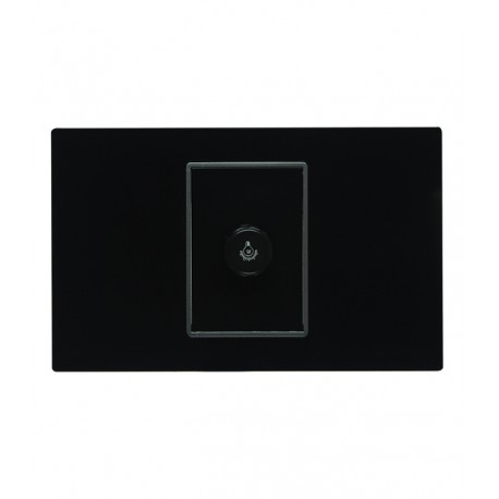 Dimmer sencillo para empotrar Negro