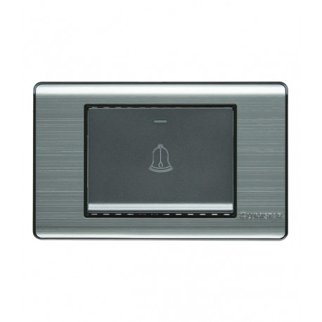 Pulsador de timbre para empotrar Plata