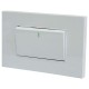 Interruptor sencillo 3 way para empotrar Blanco Troen