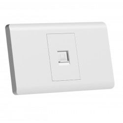 Tomacorriente para cable de teléfono Blanco Lumistar