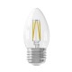 Bombillo LED Dimerizable tipo vela 2700k E27 4W