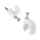 Grapas para cable 12mm blanco (100 u)