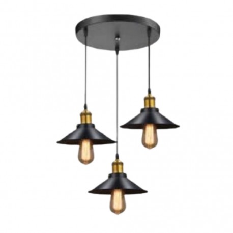 Lámpara Colgante Vintage 3Bell
