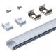Perfil De Aluminio Superficial Para Cinta Led 2m