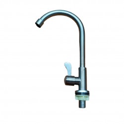 Grifería De Lujo Agua Fría Cuello Cisne Fregadero