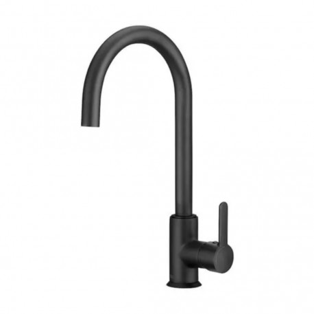 Grifería De Lujo Agua Fría y Caliente Negra Fregadero