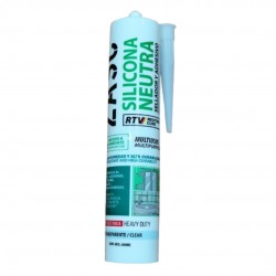 Sellador de silicona RTV transparente 300ml ZASC