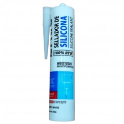 Sellador de silicona RTV Blanco 300ml ZASC