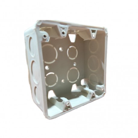 Cajetín Plástico 4x4 Blanco