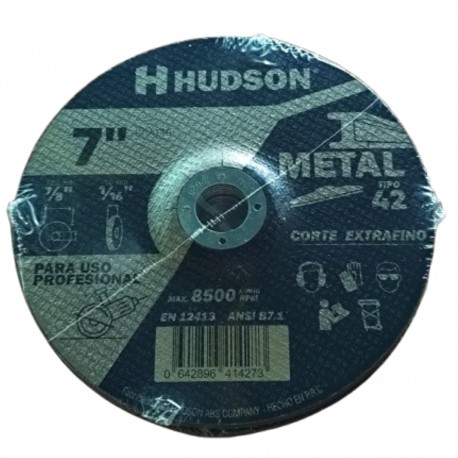 Disco De Corte 7"x 1/16" x 7/8" Concavo