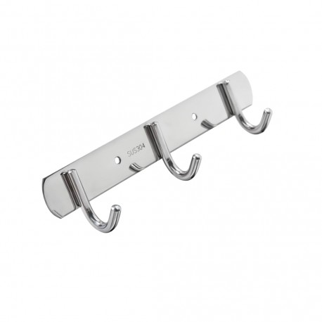 Perchero De 3 Ganchos Acero Inoxidable