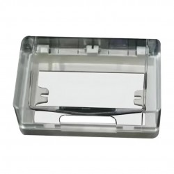 Tapa protectora para tomacorriente doble plástica