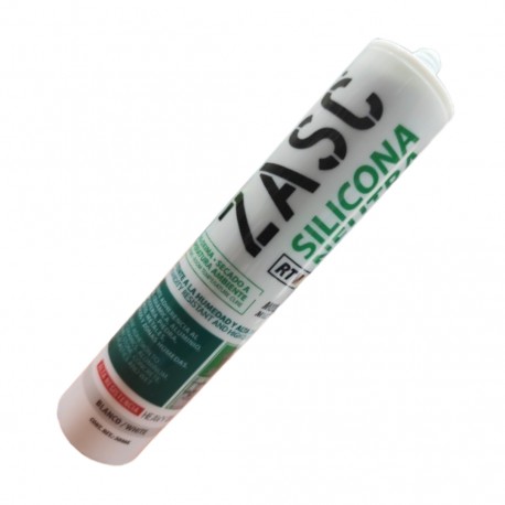 Sellador de silicona RTV Blanco 300ml ZASC