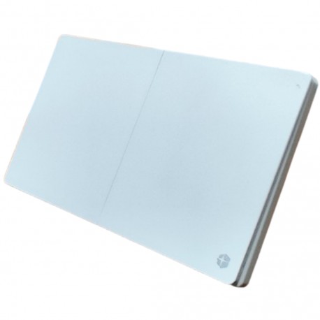Interruptor doble 3 way para empotrar Blanco Prisma