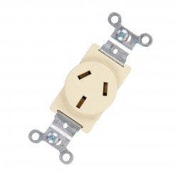 Tomacorriente Sencillo 220V para Empotrar Marfil