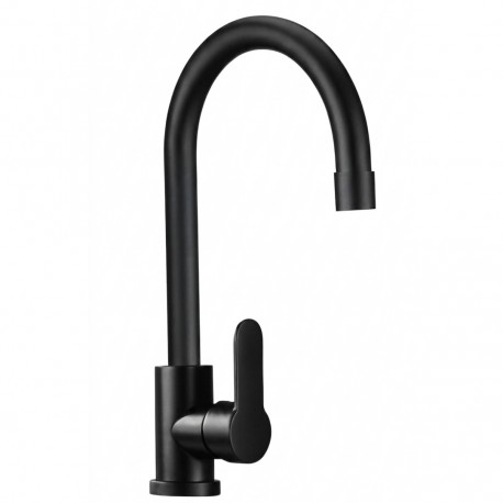 Grifería De Lujo Agua Fría Negra Fregadero