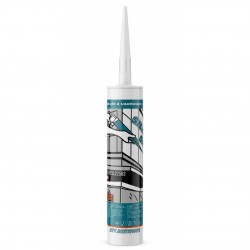 Sellador de silicona RTV Acético transparente 300 Gr JcTop