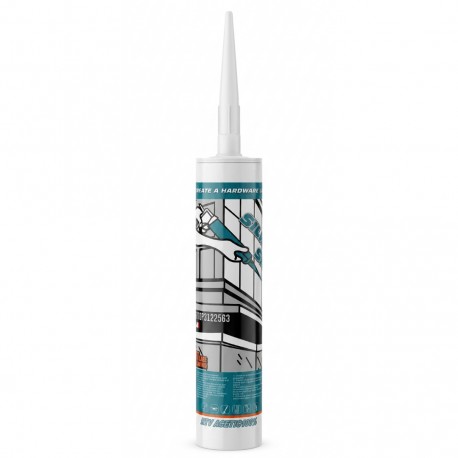 Sellador de silicona RTV Acético transparente 300 Gr JcTop