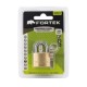 Candado Plano Bronce Cuello Estándar 30mm Fortek