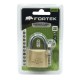 Candado Plano Bronce Cuello Estándar 40mm Fortek