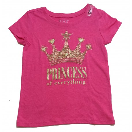Franela estampado Princess of everything para niñas