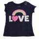Franela estampado LOVE RAINBOW para niñas