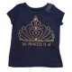Franela estampado THE PRINCESS IS IN para niñas
