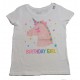 Franela estampado BDAY UNICORN para niñas