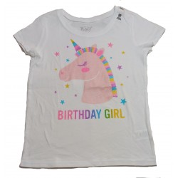 Franela estampado BDAY UNICORN para niñas