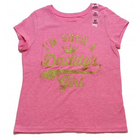 Franela estampado DADDYS GIRL para niñas
