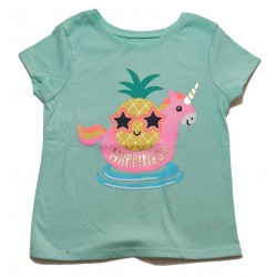 Franela estampado HAPPINESS UNICORN para niñas