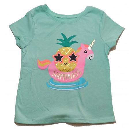 Franela estampado HAPPINESS UNICORN para niñas
